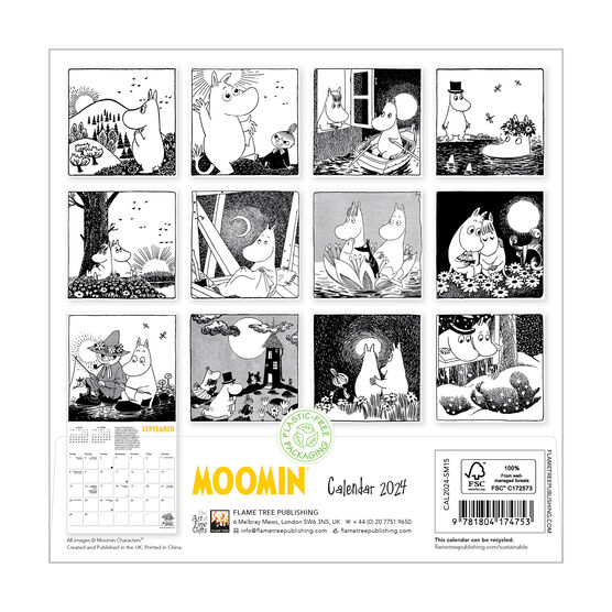 Moomin 2024 mini wall calendar 2024 Calendars Tate Shop Tate